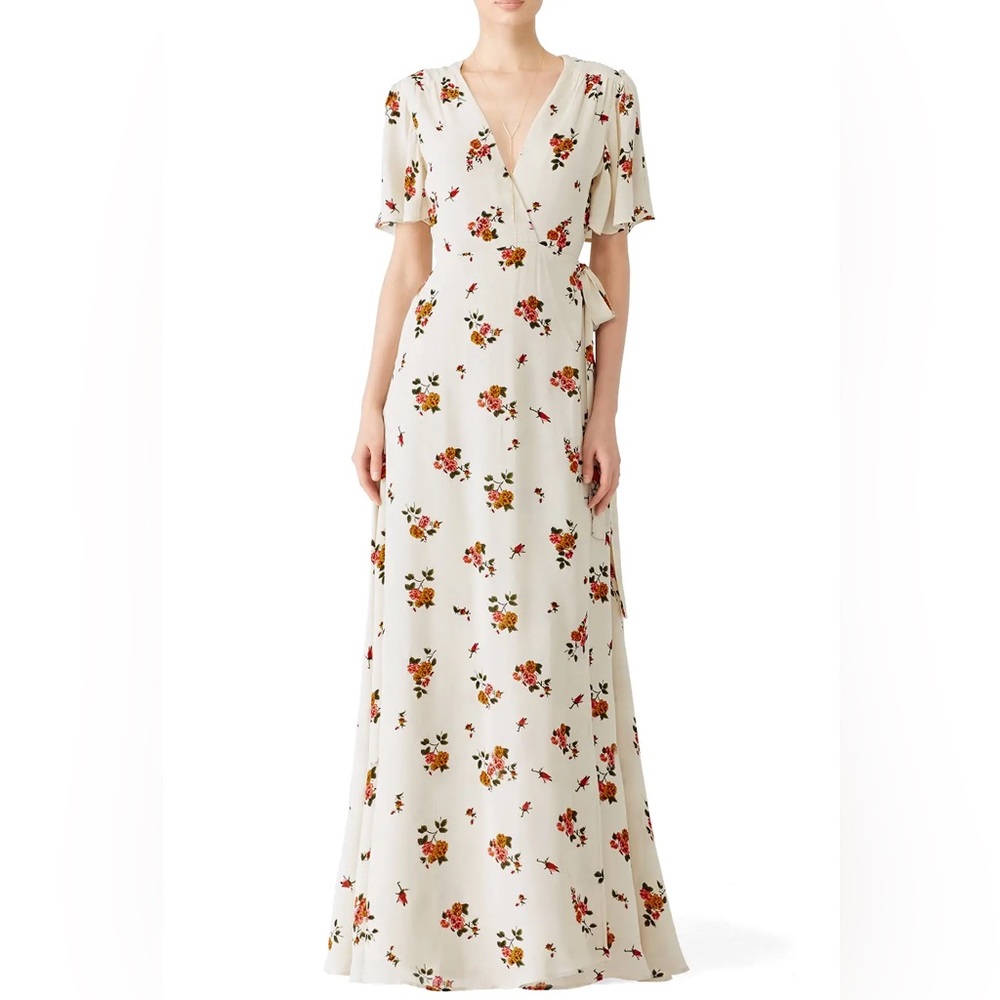 Privacy Please Plaza Floral Wrap Kimono Dress S
